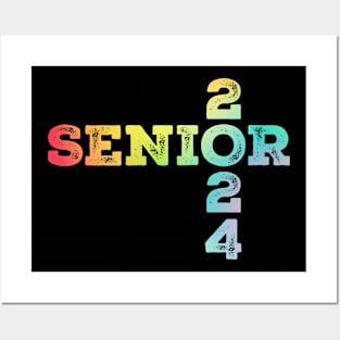 senior-2024 Vintage Gradient Posters and Art